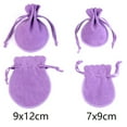 thumbnail image 6 of 7x9cm 10pcs/lot Round Drawstring Velvet Gifts Bag Soft Jewelry Packaging Wedding/Christmas Candy Jewelry Pouches Wholesale 8wine 7x9cm, 6 of 6