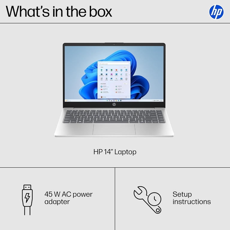 HP, 14 inch Laptop, Natural Silver, 512 GB SSD, HD Touchscreen