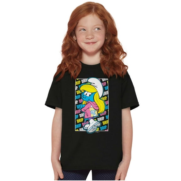 Urban Streetwear Smurfette Drip Girls Kids T Shirt Tees Teen Brisco Brands S