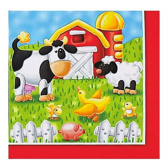 Barnyard Bash 'On the Farm' Animals Small Napkins (16ct)