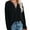 1# BLACK, variant on Tops for Women Casual Long Sleeves T Shirts Comfy V Neck Tunic Blouses Trendy Khaki Loose Fit Lady Tops Size S