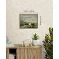 thumbnail image 4 of Drsoum Canvas Wall Art Vintage Classical Framed Paints 11x14in Pastel Valley Cow Farm Field Room Decor for Hallway - Natural Framed, 4 of 6