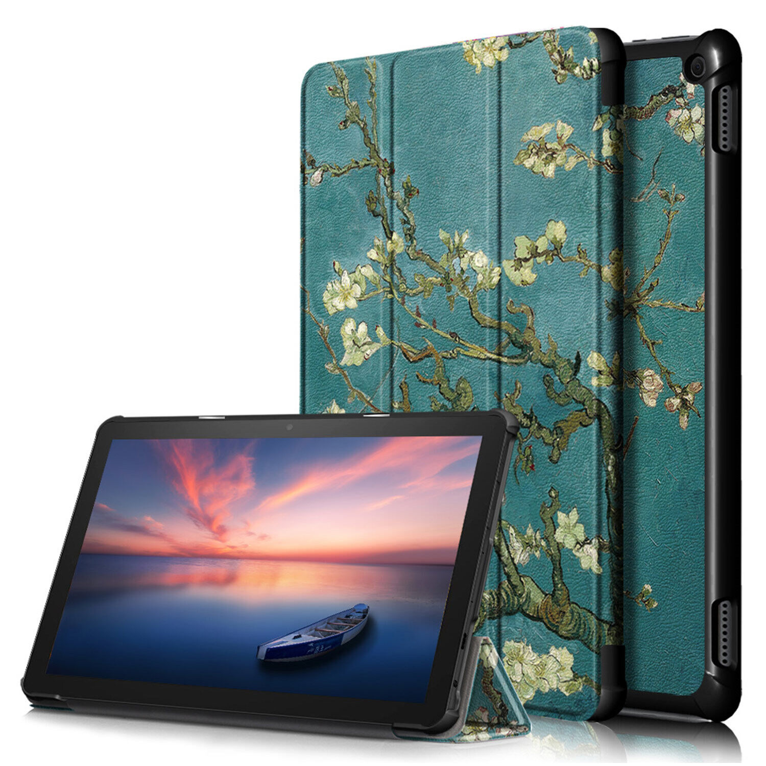 For Amazon Kindle Fire 10.1 HD 10/HD 10 Plus 2021 Smart Leather Folio