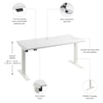 thumbnail image 6 of Move 40 Series 60W Adjustable Standing Desk in White - Engineered Wood, 6 of 7
