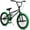 Black & Green(With Pegs), variant on cubsala 20 in Kids BMX Bike Freestylefor Age 6-14 Years Old Boys Girls with 4 Pegs,Black with Red Tires