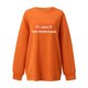 thumbnail image 2 of Gibobby Divertidas Sudaderas Moda de mujer Ocio Palabras de amor Amor Impresión Cuello redondo Manga larga Suelta Top Suéter sin sombrero 5 (Anaranjado, XXL), 2 of 4