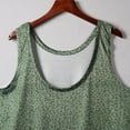 thumbnail image 6 of Wycnly Womens Tank Tops Loose Fit Lightweight Cotton Vintage Vest Tops Summer Fashion Leopard Print Round Neck Sleeveless Shirts Blouse Green m, 6 of 7