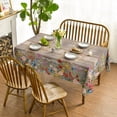 thumbnail image 2 of Mantel Horaldaily Spring, 152 x 213 cm, poliéster, flores marrones, 2 of 7