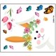thumbnail image 1 of Pascua de la flor de la flor de la ventana de vidrio Ventana Decoración de la pared de la pared del conejo adornos del árbol de Pascua decoración de la escena de la Pascua. esquí esquí Gafas de esquí, 1 of 5