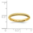 thumbnail image 5 of 925 Sterling Silver Stackable Expressions Gold-plated Cable Ring Size: 7; for Adults and Teens; for Women and Men, 5 of 5