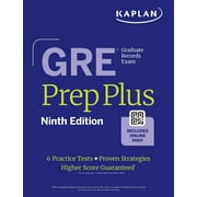 Kaplan Test Prep GRE Prep Plus, Ninth Edition (2026): Includes 6 Practice Tests, 1500+ Practice Questions + Online Access to a 500+ Quest, (Paperback)