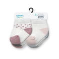 thumbnail image 2 of Carter's Child of Mine Infant Girl Ankle Socks, 6 Packs, Sizes 0-6 Months, 2 of 2