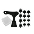 thumbnail image 3 of 12 Pcs Crampons pour Chaussures de Soccer, Crampons pour Chaussures de Rugby, Crampons pour Gazon 13 mm 16 mm à Vis M5 Soccer avec Boîte de Rangement, 3 of 8