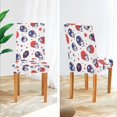 thumbnail image 3 of Yayeee 2 Pack Dining Chair Covers Stretch Parson Chairs Slipcovers Seat Protector, Star Spangled Helmets, 3 of 6