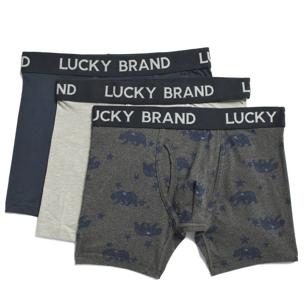 Lucky Brand LUCKY BRAND BOXER BRIEFS 02 P58 XLARGE BLUE BEAR