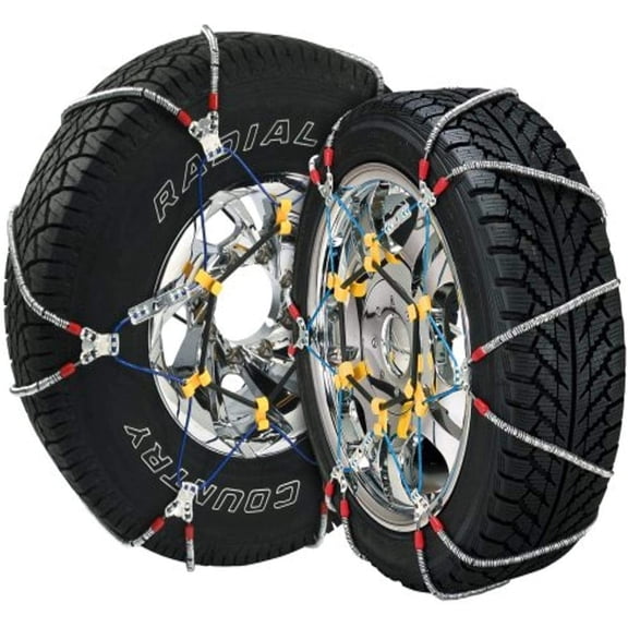 SZ143 Super Z6 Cable Tire Chain for Passenger Cars, Pickups, and SUVs - Set of 2