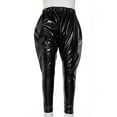 thumbnail image 5 of Aislor Kids Girls Boys Shiny Metallic Dance Harem Pant Gymnastics Athletic Leggings for Jazz Hip Hop Latin Ballet Dance, 5 of 7