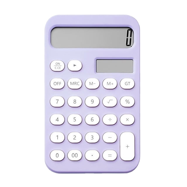 Milaget Desktop Calculator, Standard Calculator, 12 Digit Automatic to Press Violet