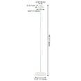 thumbnail image 5 of JONATHAN Y Mallory 44" Modern Minimalist Indoor/Outdoor Iron Pleated Shade Rechargeable/Cordless Dimmable Integrated LED Floor Lamp, White, JYL7168B, 5 of 7