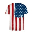 thumbnail image 5 of Womens American Flag T Shirts Summer 4th of July Patriotic Tops Short Sleeve Cute Independence Day Fashion Tunics, 5 of 5