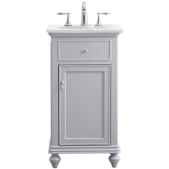 Elegant Lighting Vf12319-Vw Otto 18" Free Standing Single Basin Vanity Set - Grey