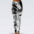 thumbnail image 3 of Sania Marie Take Me Home Black and White Mid-Rise Graphic Leggings, 3 of 4