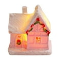 thumbnail image 1 of Décoration de Noël Maison en Résine, style D, Décorations de Noël Maison en Résine Petite Maison Éclairée Figurines de Maison de Village Ornement de Table pour Ornement Mignon, Maison en Résine *1, 1 of 9