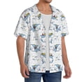 thumbnail image 2 of Sikiie Music Shark Men's Wrinkle Free Untucked Cuban Shirt Business Casual Button Down Shirts Short Sleeve ShirtSmall, 2 of 5