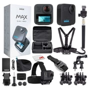 GoPro MAX 360 2025 Waterproof Action Camera with Accessory Kit, 5.6K30 Spherical Video, 1/4-20 Mounting, 1600mAh Enduro Battery