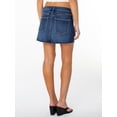 thumbnail image 5 of Celebrity Pink Women's Crossover Waistband Denim Skort, Sizes XS-XXXL, 5 of 7