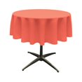 thumbnail image 1 of LA Linen TCpop51R-CoralP55 Polyester Poplin Tablecloth, Coral - 51 in. Round, 1 of 1