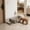 24#Gray, variant on Stainless Steel Semi Enclosed Cat Litter Box, High Wall Anti Scatter Odor Control Pan with Non Slip Base, Large Deep Easy Clean Design with Shovel for Small Medium Multi Cats Household