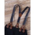 thumbnail image 2 of CARETOO Toddler Boy Clothes Suits Shirt Bowtie Suspender Pants Wedding Formal Outfit Cotton Fabric, 2 of 18