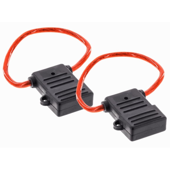 2 Pack Audiopipe 8 Gauge In Line Maxi Fuse Holder with 8" Wire CQ-211M