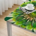 thumbnail image 5 of Acheng Flowers Square Tablecloth Waterproof Resistant Fabric 100% Polyester Fiber 46*46, 5 of 8