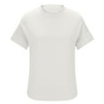 thumbnail image 6 of Posijego Summer Tops for Women Textured Short Sleeve Crew Neck Casual T-Shirts Spring Soft Tunic Shirt for Ladies, 6 of 9