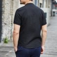 thumbnail image 4 of Camisetas Tops, Ropa De Estilo Chino Traje Tang - Camisa De Manga Corta Negra De Kung Fu para Hombres, 4 of 6