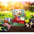 thumbnail image 5 of Patriotic Red Truck Celebrate The USA Double Sided America Floral Daisy Garden Flag Outdoor Yard Flag 12" x 18", 5 of 6