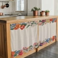 thumbnail image 6 of Colorful Roses Floral Tier Curtains 24 Inch Length, Farmhouse Spring Flowers Vintage Cafe Short Curtains for Bathroom Over Sink, Small Kitchen Curtain Light Filtering Drapes 2 Panels 27.5"Wx24"L, 6 of 8