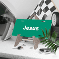 thumbnail image 3 of 1 Pcs 2D Flat License Plate Covers & Frames, Jesus For Decorative Front, Waterproof For Decoration Aluminum License Plate Covers & Frames Cover For Men Women, 12" X 6", 3 of 6