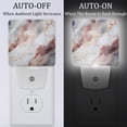 thumbnail image 2 of Marbled LED Square Night Lights - Illuminating Your Space with Style | Energy-Efficient Bedroom Lighting, 2 of 6
