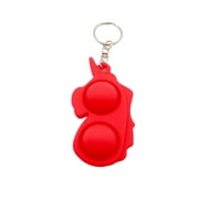 Simple Fidget Toy Pop Bubble Squeeze Sensory Toy Unicorn/Dinosaur Shape Keychain For Kids Adults Antistress Portable Fun