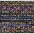 thumbnail image 4 of oneOone Organic Cotton Poplin Twill Fabric Leaves & Floral Block Printed Fabric 1 Yard 42 Inch Wide, 4 of 4