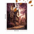 thumbnail image 3 of Qisvanset Textured Winter Village Path Canvas Print 12x16 Inch Entryway Art, 3 of 8