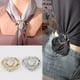 thumbnail image 2 of 4 piezas de clip de anillo de bufanda para mujer, broches de bufanda de flores de perla, hebilla de clip de chal de metal, accesorios de decoración para niñas y mujeres, 2 of 4