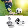 thumbnail image 6 of ChicSilver 925 Sterling Silver Soccer 3D Ball Earrings for Women Sport Jewelry Player Fan Gift, 6 of 9