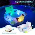 thumbnail image 4 of DeeprBlu Inflatable Pool Floats Chair with Color Changing Light,Solar Powered Water Float for Adults with 2 Cup Holders & 2 Armrests, Beach Float Pool Sofa, Pool Raft Lounge Floaties, 4 of 7
