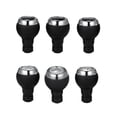 thumbnail image 3 of Replacement 5-Speed Gear Shift Knob for Mini Cooper R55 R56 R57 R58 R59 F55 F56 F54 F57 Countryman R60 R61 ONE/D Cooper/D/S/SD John Cooper Works Paceman 2006-2017, Black & Silver Plastic Artificial, 3 of 6