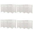thumbnail image 1 of Suncast Outdoor Garden Yard 4 Panel Screen Enclosure Gated Fence, White (4 Pack), 1 of 6