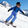 thumbnail image 6 of CPNG Boys and Girls Shoulder Straps Cotton Pants Waterproof Snow Ski Pants Winter Outdoor Snowboard Bibs Snow Trouser(Blue,11-12 Years), 6 of 7